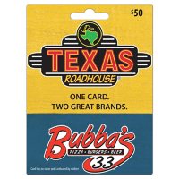 Texas Roadhouse Bubba's $50 Value Gift Card