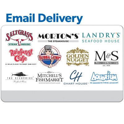 Landry's Multi-Brand Restaurants & More E-Gift Card Two $50 ($100 Value)  (71 Restaurants)