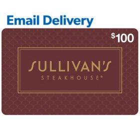 Sullivan's Steakhouse $100 Email Delivery Gift Card