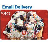 $30 Cold Stone Creamery Gift Cards E-mail Delivery Deals