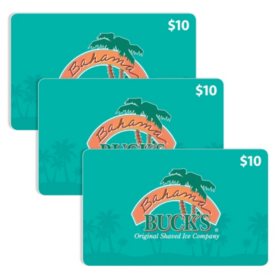 Bahama Buck's $30 Gift Card Multi-Pack, 3 x $10