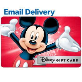 Disney Email Delivery Gift Card, Various Amounts