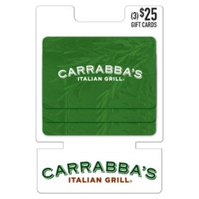 Carrabba's $75 Gift Card Multi-Pack, 3 x $25