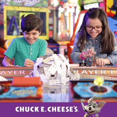 Chuck E. Cheese Four Restaurant $25 E-Gift Cards