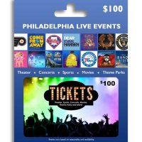 Tickets Card Philadelphia & Reading Live Events $100 Value