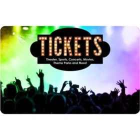 Tickets Card San Francisco & San Jose Live Events $100 Value