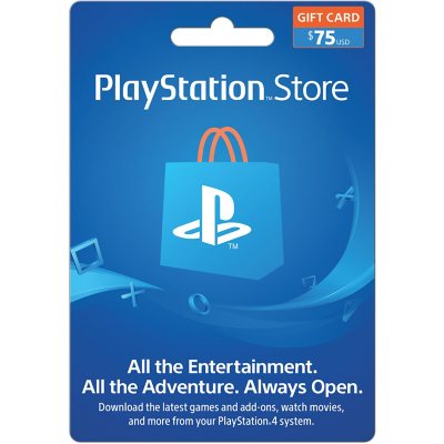 Sony PlayStation Store $75 Gift Card - Sam's Club