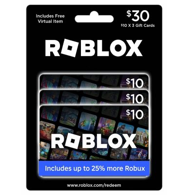 Roblox $30 Physical Mulit-pack Gift Card [Includes Free Virtual Item]  Roblox 30 MP (3x10) - Best Buy