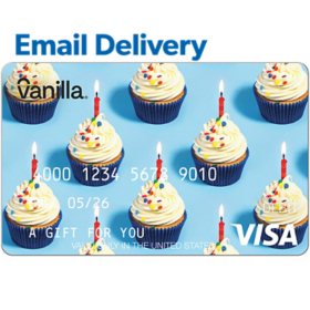 Vanilla Visa® Cupcakes Email Delivery Gift Card, Various Amounts
