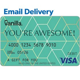 Vanilla Visa You're Awesome Email Delivery Gift Card, Various Amounts