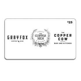 Copper Hen Cowcoffee $50 Gift Card Multi-Pack, 2 x $25
