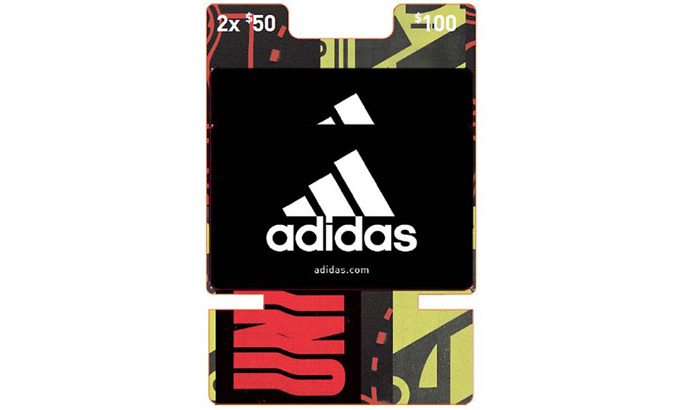 $100 (2 x $50) Adidas Value Gift Cards