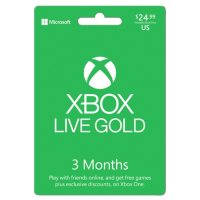 Xbox 3-Month Live Gold Subscription - $24.99