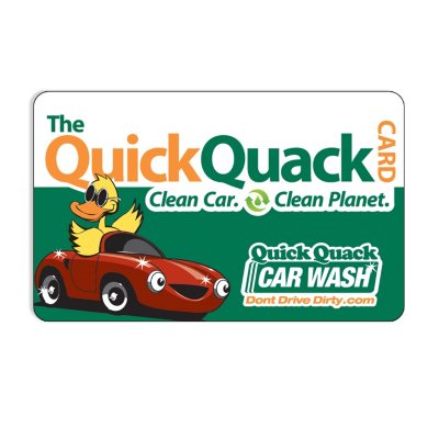 Quick Quack Car Wash $50 Value Gift Card - 1 x $50 - Sam's Club