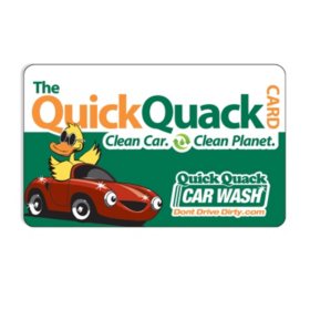Quick Quack Car Wash $50 Gift Card, 1 x $50