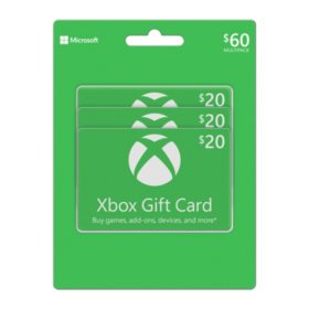 Xbox $60 Gift Card Multi-Pack, 3 x $20