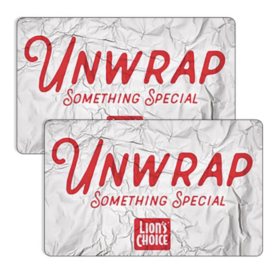 Lion's Choice / LC Restaurants,LLC  $50 Value Gift Cards - 2 x $25