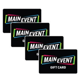 Main Event $100 Gift Card Multi-Pack, 4 x $25