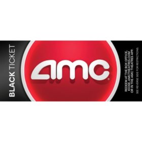 2 AMC Theatres Black Tickets