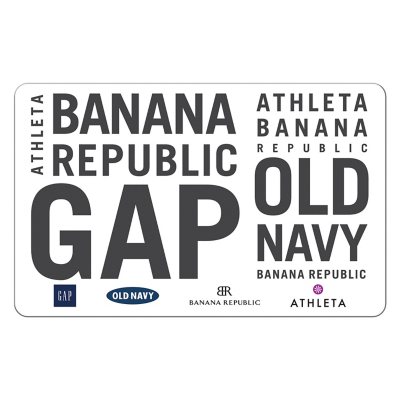 GAP Options (GAP, Old Navy, Banana Republic and, Athleta) $75 Gift