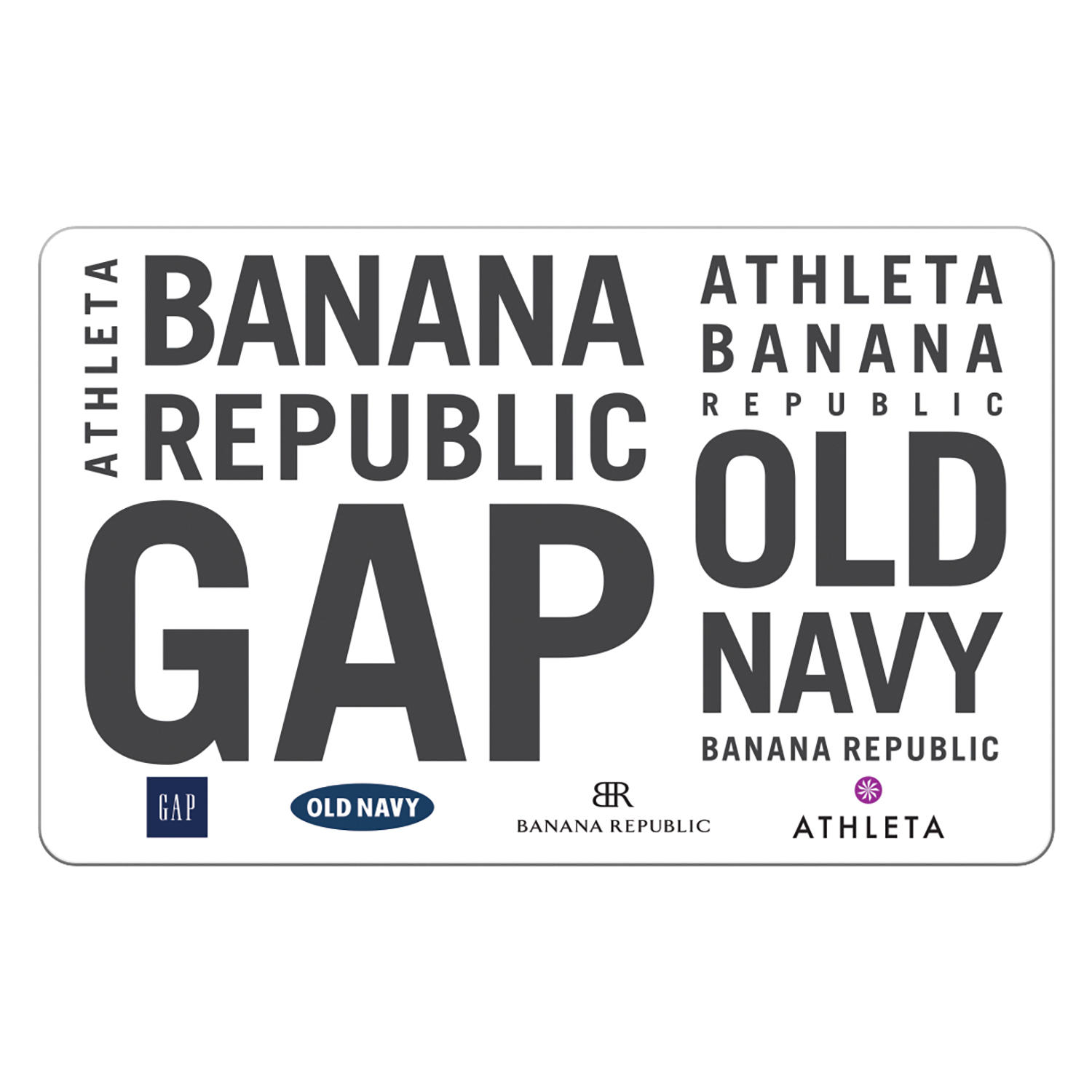 GAP Options (GAP, Old Navy, Banana Republic and, Athleta) $75 Gift Card Multi-Pack, 3 x $25