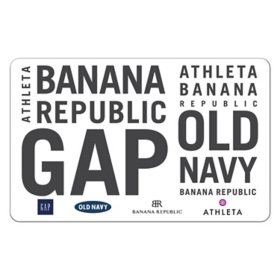 GAP Options (Gap, Old Navy, Banana Republic and, Athleta) $75 Value Gift Cards - 3 x $25