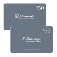 Fleming's Prime Steakhouse $100 Value Gift Cards - 2 x $50