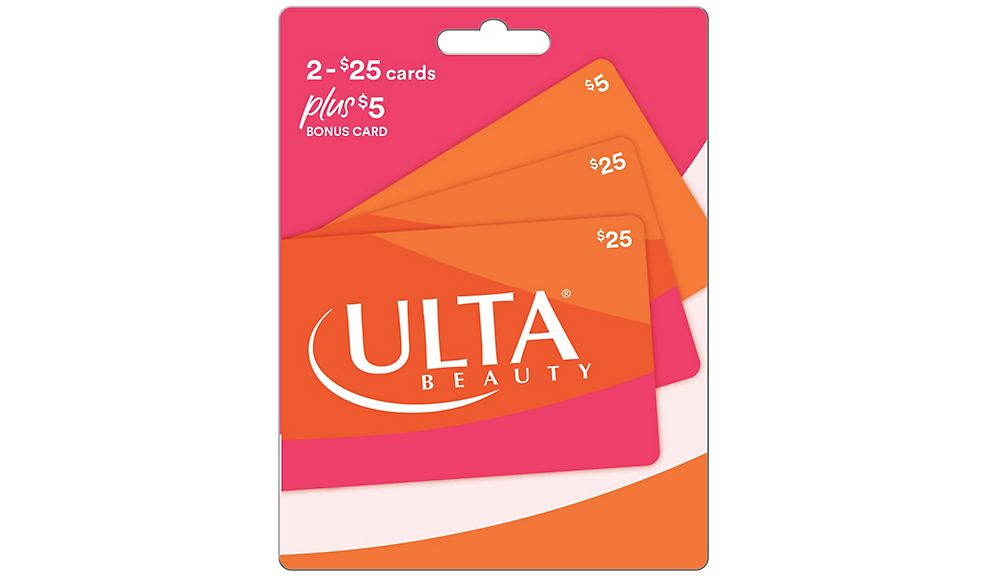 $55 (2 x $25) Ulta Cosmetics Value Gift Cards + $5 Bonus