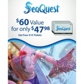 Seaquest $60 Value - 4 Day Tickets