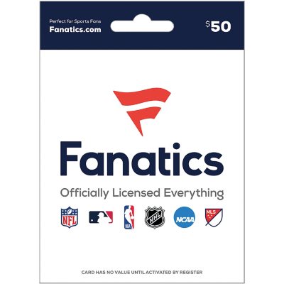 Fanatics 1 - $50 eGift Card