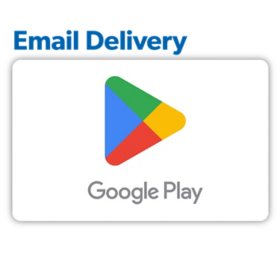 Google Play Email Delivery Gift Card, Various Amounts