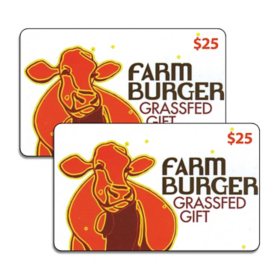 Farm Burger $50 Gift Card Multi-Pack 2 x $25