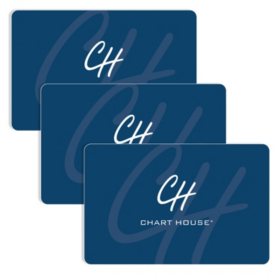 Chart House $90 Gift Card Multi-Pack, 3 x $25 + $15 Bonus