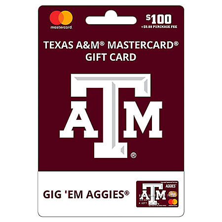 100 Ufan Texas A M Mastercard Gift Card Sam S Club
