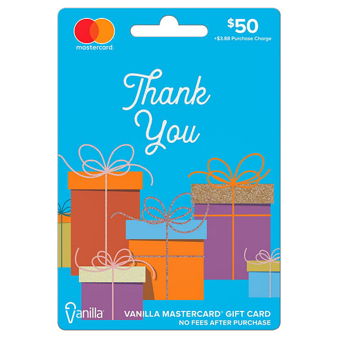 $50 Vanilla Mastercard Gift Card - Thank You