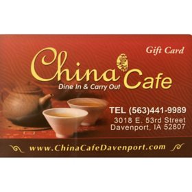 China Café $50 Multi-Pack Gift Cards, 2 x $25