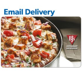BJ's Restaurants & Brewhouse $50 Email Delivery Gift Card