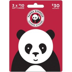 Panda Express $30 Gift Card Multi-Pack, 3 x $10