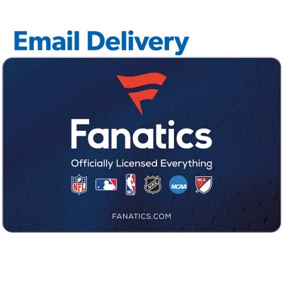 Fanatics $25 eGift Card (Email Delivery) - Sam's Club