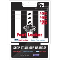 Foot Locker $75 Value Gift Cards - 3 x $25