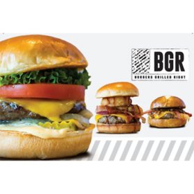 BGR' Burgers Grilled Right $50 Gift Card Multi-Pack, 2 x $25