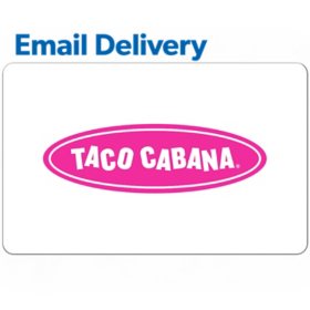 Taco Cabana $50 Email Delivery Gift Card