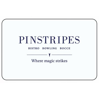 Pinstripes $50 eGift Card (Email Delivery)