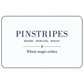 Pinstripes $50 Email Delivery Gift Card