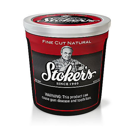 Stoker S Fine Cut Natural Smokeless Tobacco Tub 12 Oz
