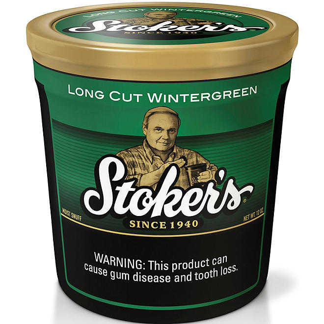 Stoker's Long Cut Wintergreen 12 oz.
