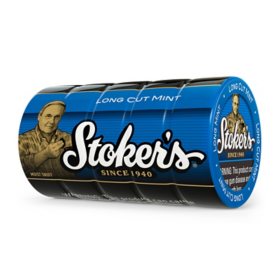 Stoker's Long Cut Mint Tobacco (5 cans)