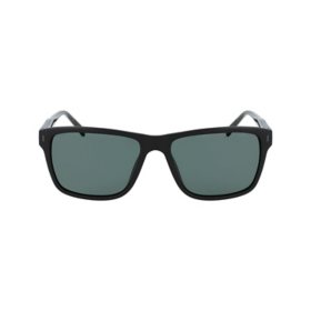 Nautica N6249SC Matte Black Modified Rectangle Sunglasses		 		 		 		 		 		