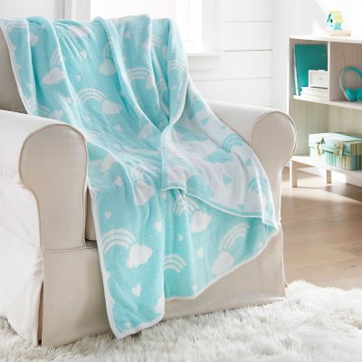 White Fleece Throw Blanket Couch Super Soft Women Cute Small Blanket 50x60