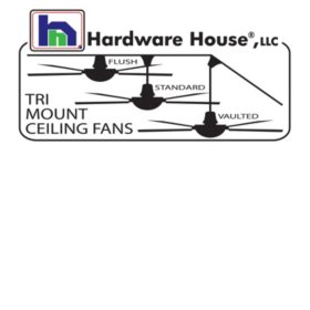 Hardware House Monterey 30 Ceiling Fan Satin Nickel Finish